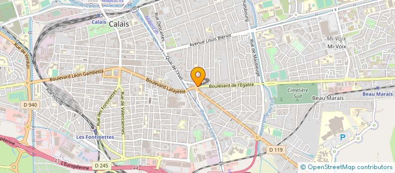 localisation de l'entreprise MONSIEUR LEON DECOCQ  CALAIS