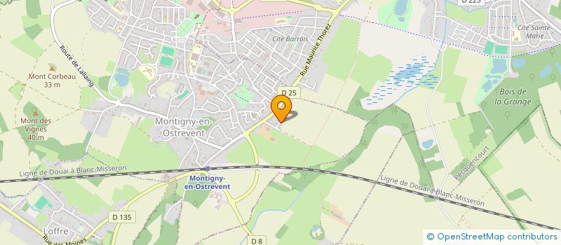 localisation de l'entreprise MONSIEUR LEON DELMER à MONTIGNY-EN-OSTREVENT