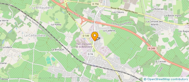 localisation de l'entreprise MONSIEUR LEON DOLLET à LA HAIE-FOUASSIERE