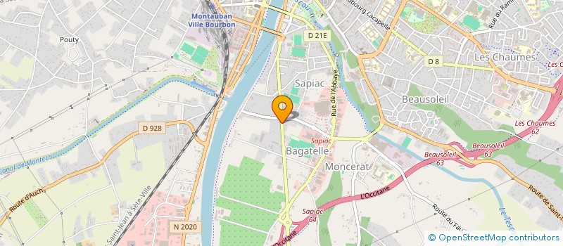 localisation de l'entreprise MONSIEUR LEON DOMPEYRE  MONTAUBAN