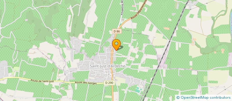 localisation de l'entreprise MONSIEUR LEON DORTHE  SAINT-JUST-D'ARDECHE