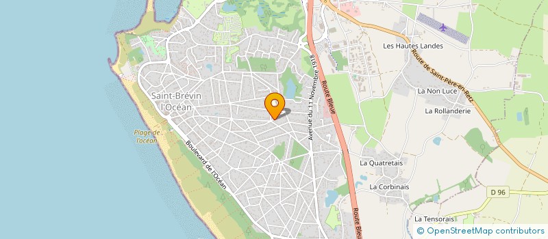 localisation de l'entreprise MONSIEUR LEON DUCHAUFFOUR à SAINT-BREVIN-LES-PINS
