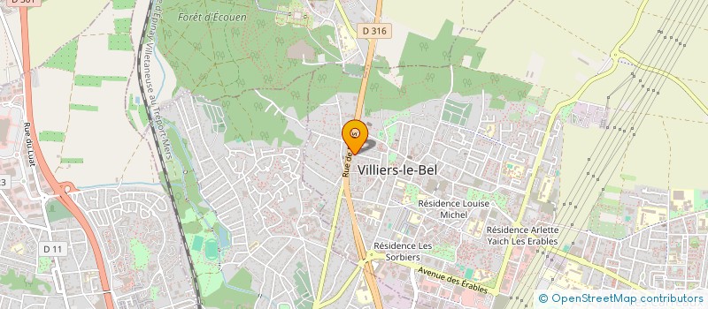 localisation de l'entreprise MONSIEUR LEON EDART  VILLIERS-LE-BEL