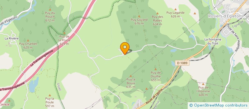 localisation de l'entreprise MONSIEUR LEON FEUGEAS  ROSIERS D'EGLETONS