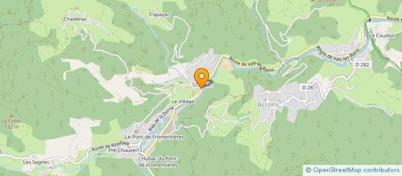 localisation de l'entreprise MONSIEUR LEON FROIDEVAUX  SAINT-MICHEL-D AURANCE