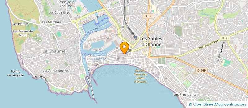 localisation de l'entreprise MONSIEUR LEON GALLY à LES SABLES D'OLONNE