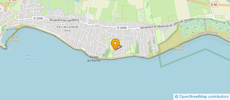 localisation de l'entreprise MONSIEUR LEON GAUFRETON  LA TRANCHE-SUR-MER