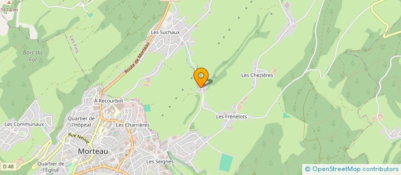 localisation de l'entreprise MONSIEUR LEON GIRARDET  LES FINS