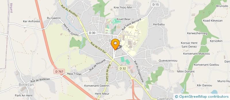 localisation de l'entreprise MONSIEUR LEON GOAZIOU à BEGARD