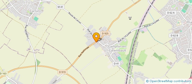 localisation de l'entreprise MONSIEUR LEON GRAVELAINE à CAMPHIN-EN-CAREMBAULT