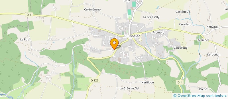 localisation de l'entreprise MONSIEUR LEON GUYOT  PLUMELEC