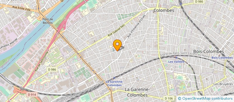 localisation de l'entreprise MONSIEUR LEON JONET  COLOMBES