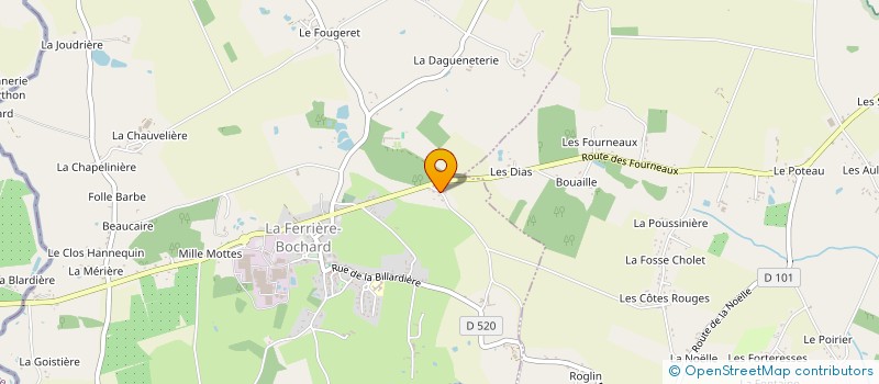 localisation de l'entreprise MONSIEUR LEON LAUMAILLE à LA FERRIERE BOCHARD