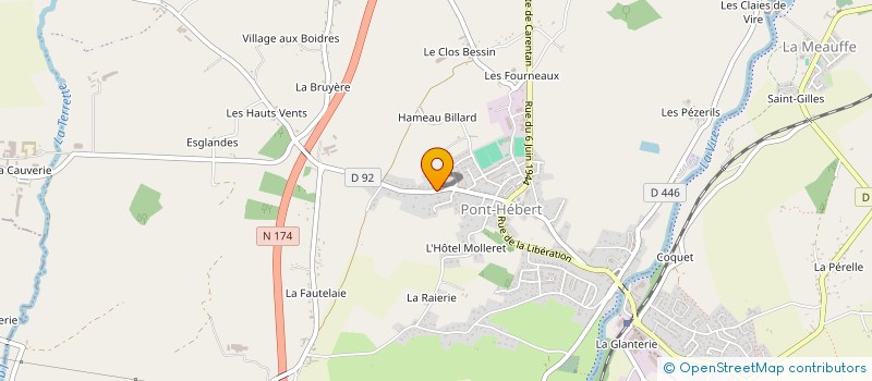 localisation de l'entreprise MONSIEUR LEON LECLER  PONT-HEBERT