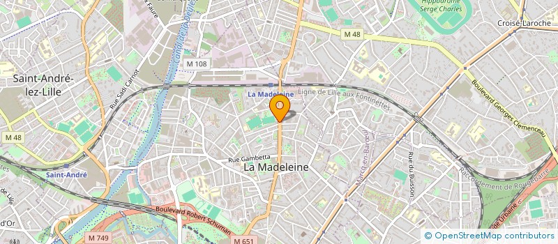 localisation de l'entreprise MONSIEUR LEON LECOUTRE à LA MADELEINE