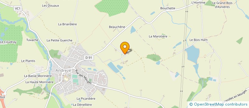localisation de l'entreprise MONSIEUR LEON LEFORT à BEAUPREAU-EN-MAUGES