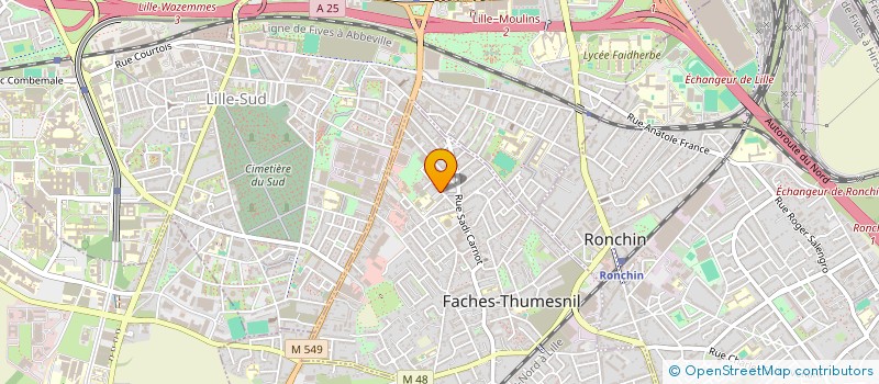 localisation de l'entreprise MONSIEUR LEON LEGER  FACHES-THUMESNIL