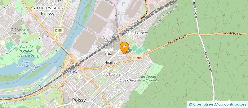 localisation de l'entreprise MONSIEUR LEON LONGANGE à POISSY