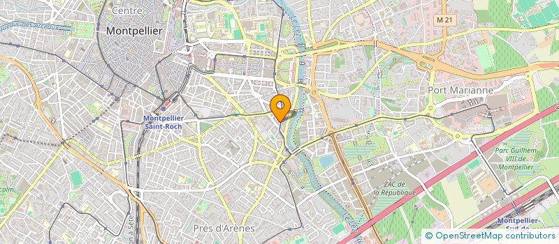 localisation de l'entreprise MONSIEUR LEON MAUDET  MONTPELLIER