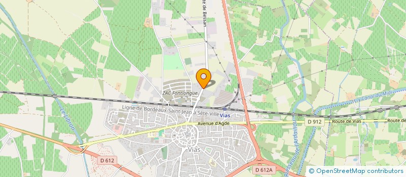 localisation de l'entreprise MONSIEUR LEON MONTEGUT  VIAS