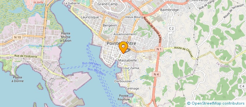 localisation de l'entreprise MONSIEUR LEON MONTLOUIS  POINTE A PITRE