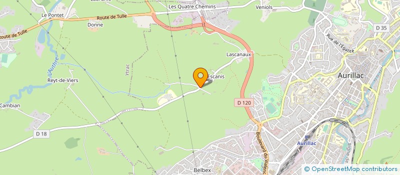 localisation de l'entreprise MONSIEUR LEON MOURNETAS à AURILLAC