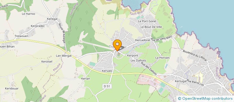 localisation de l'entreprise MONSIEUR LEON ORBINOT  TREVENEUC