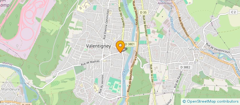 localisation de l'entreprise MONSIEUR LEON PAILLOT  VALENTIGNEY