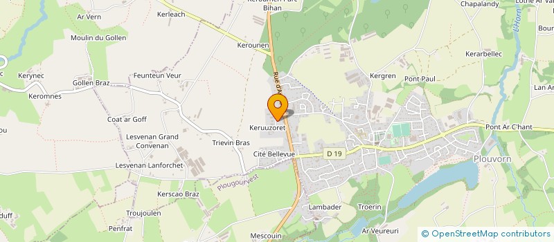 localisation de l'entreprise MONSIEUR LEON PICARD  PLOUVORN