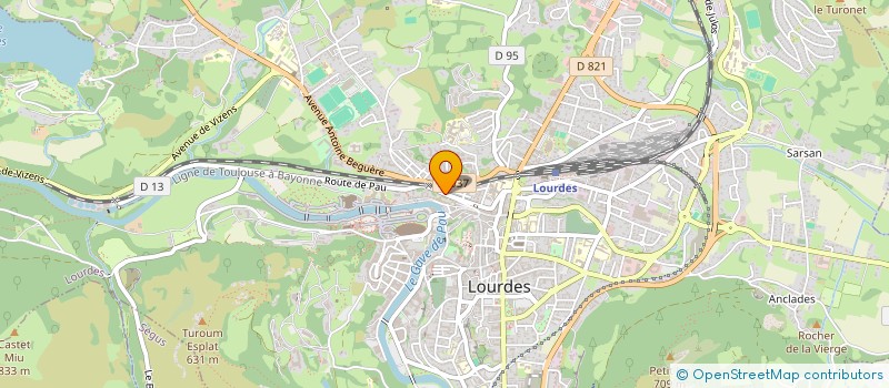 localisation de l'entreprise MONSIEUR LEON POUBLANC  LOURDES