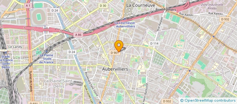 localisation de l'entreprise MONSIEUR LEON PREVOST à AUBERVILLIERS