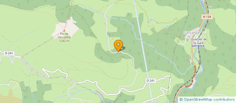 localisation de l'entreprise MONSIEUR LEON RACHOU  SARRANCE