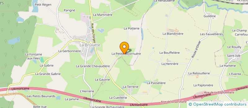 localisation de l'entreprise MONSIEUR LEON RENIER  LA BRULATTE