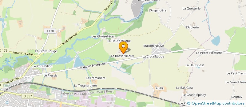 localisation de l'entreprise MONSIEUR LEON RIMBAULT  VITRE