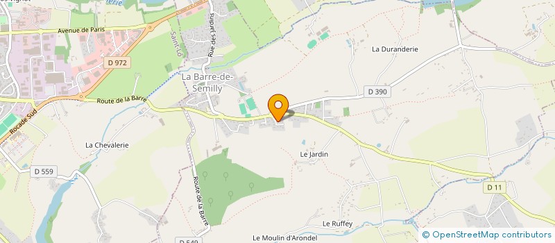 localisation de l'entreprise MONSIEUR LEON ROGERIE  LA BARRE-DE-SEMILLY