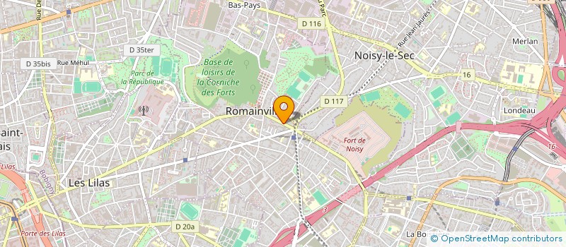 localisation de l'entreprise MONSIEUR LEON SAPERSTEIN à ROMAINVILLE