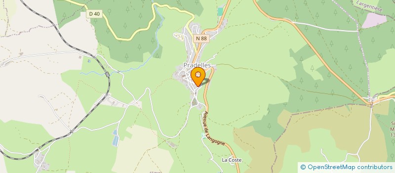 localisation de l'entreprise MONSIEUR LEON SOULIER  PRADELLES