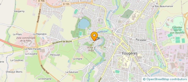 localisation de l'entreprise MONSIEUR LEON THOMAS  FOUGERES