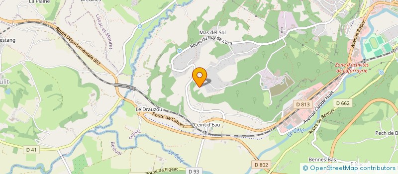 localisation de l'entreprise MONSIEUR LEON VIGEON  FIGEAC