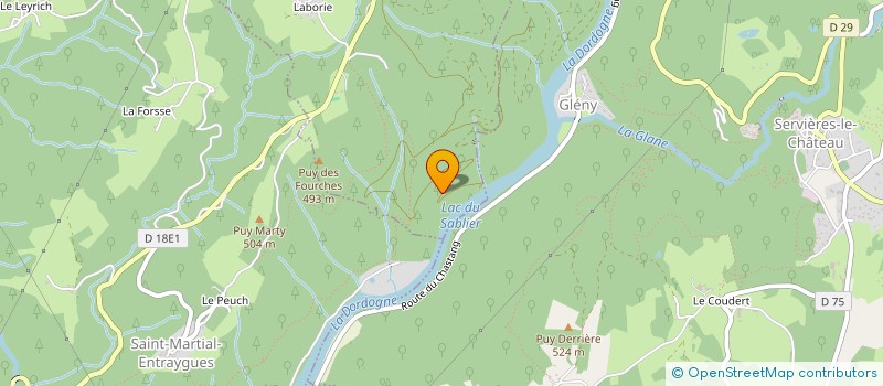 localisation de l'entreprise MONSIEUR LEON VITRAC  GROS-CHASTANG