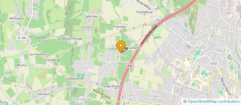 localisation de l'entreprise MONSIEUR LEONARD BAUDIN  CHARNAY-LES-MACON