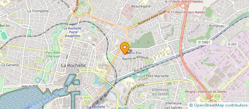 localisation de l'entreprise MONSIEUR LEONARD BICHET  LA ROCHELLE