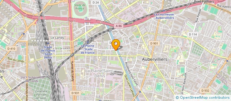 localisation de l'entreprise MONSIEUR LEONARD ESSUIED à AUBERVILLIERS