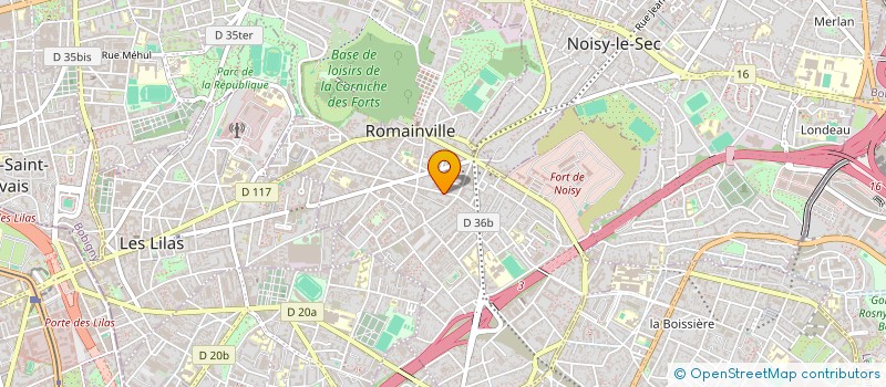 localisation de l'entreprise MONSIEUR LEONARD FERRER  ROMAINVILLE
