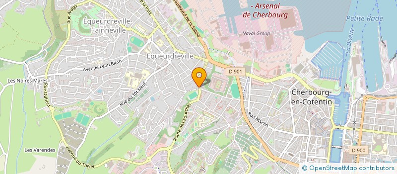 localisation de l'entreprise MONSIEUR LEONARD FOURRIER  CHERBOURG-EN-COTENTIN