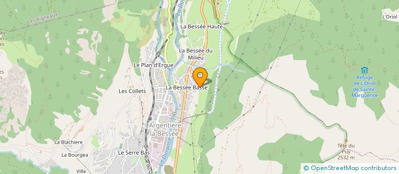 localisation de l'entreprise MONSIEUR LEONARD GARCIA à L'ARGENTIERE-LA-BESSEE