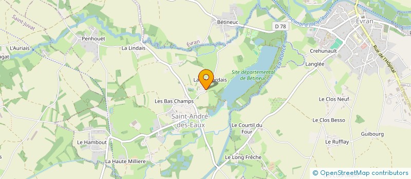 localisation de l'entreprise MONSIEUR LEONARD GOASDOUE  SAINT-ANDRE-DES-EAUX