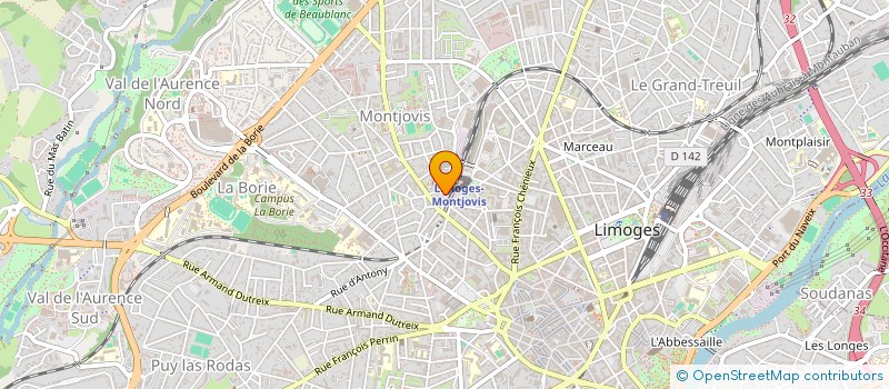 localisation de l'entreprise MONSIEUR LEONARD MENSAT à LIMOGES