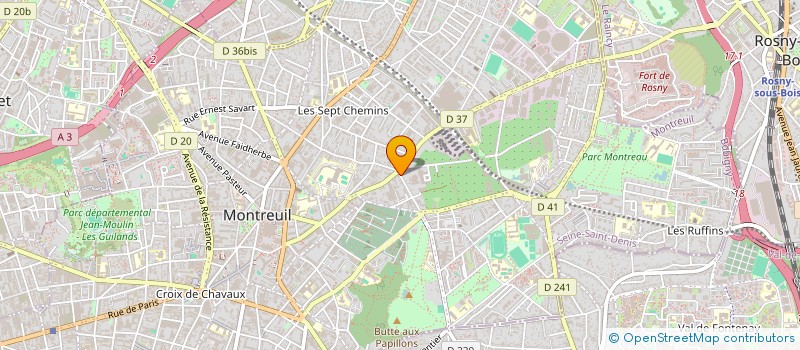 localisation de l'entreprise MONSIEUR LEONARD MENUDIER à MONTREUIL