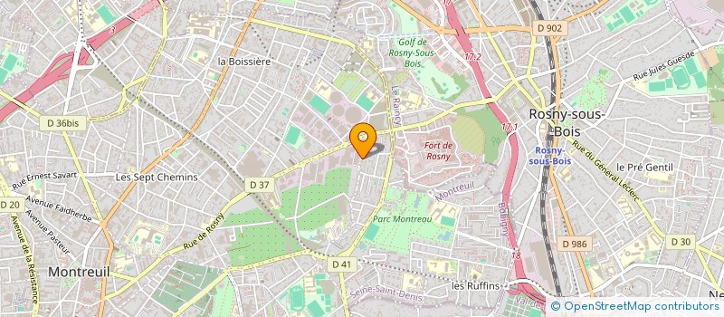 localisation de l'entreprise MONSIEUR LEONARD PERCEVAL à MONTREUIL